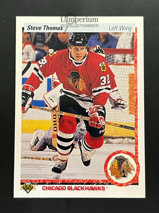 221. Steve Thomas Upper Deck 1990-91 Hockey Card