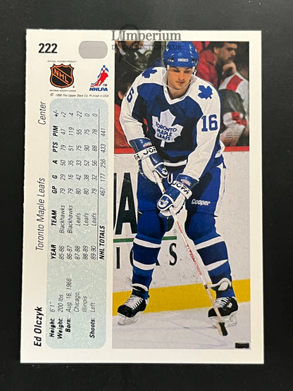222. Ed Olczyk Upper Deck 1990-91 Hockey Card