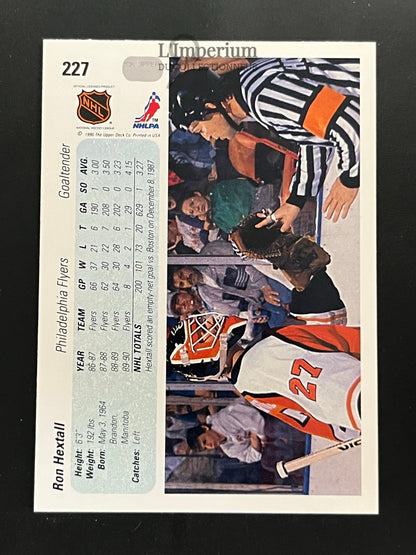 227. Ron Hextall Upper Deck 1990-91 Hockey Card