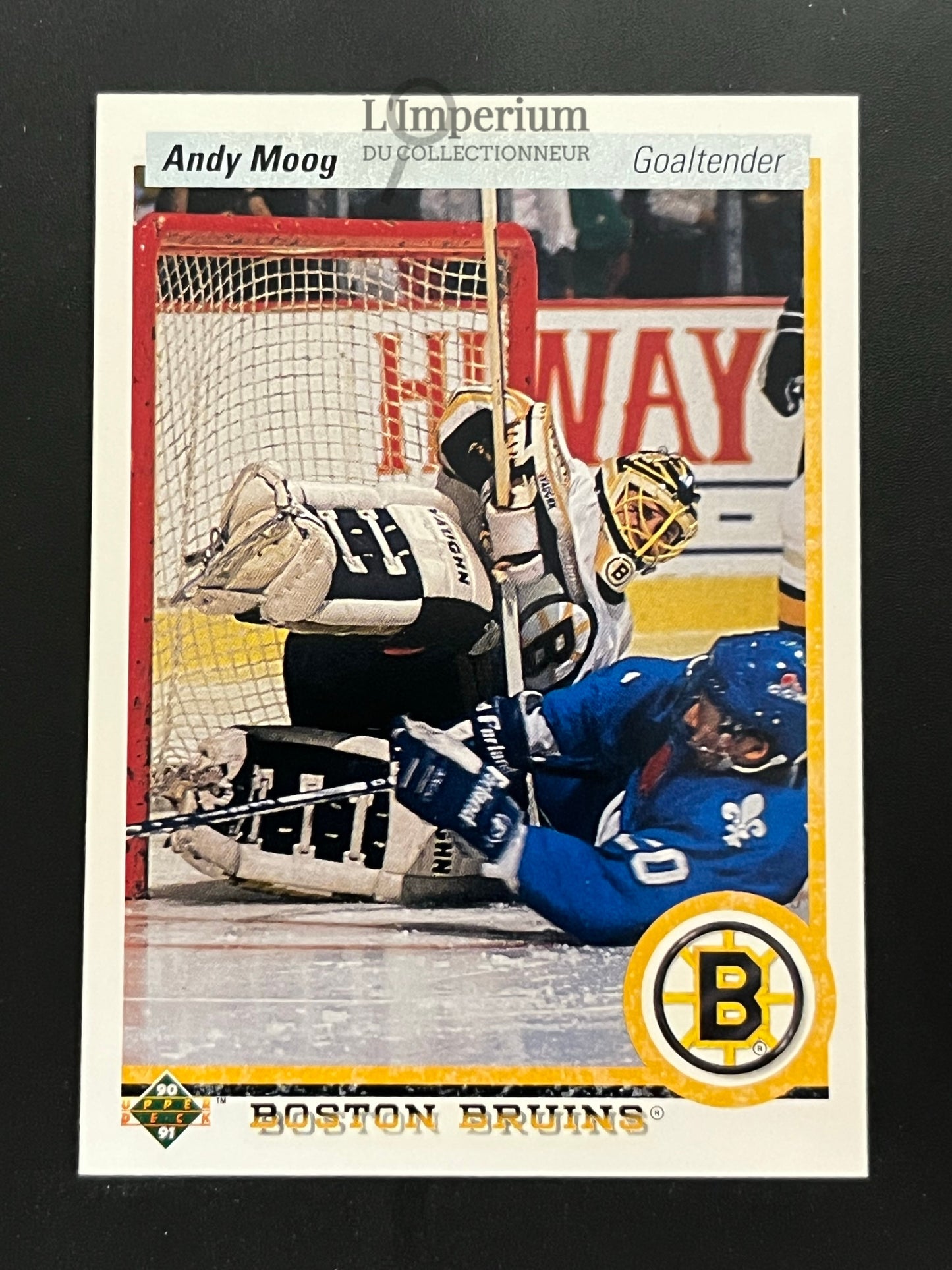 232. Andy Moog Upper Deck 1990-91 Hockey Card