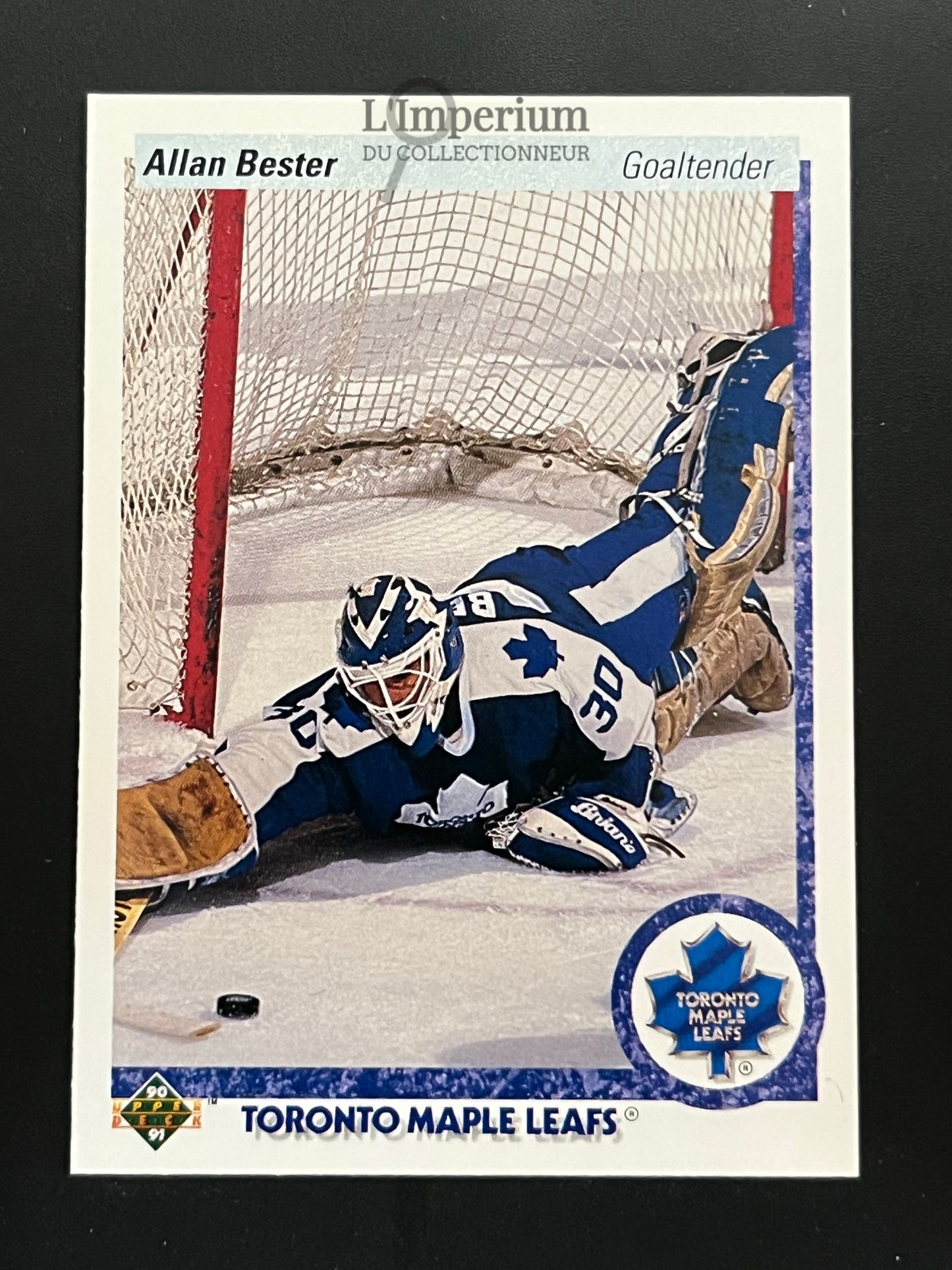 241. Allan Bester Upper Deck 1990-91 Hockey Card