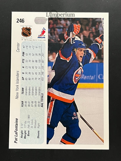 246. Pat Lafontaine Upper Deck 1990-91 Hockey Card
