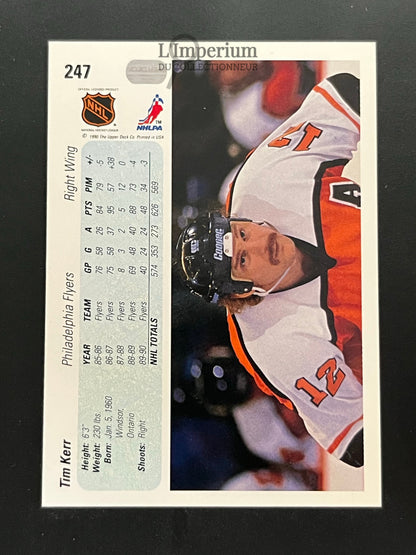 247. Tim Kerr Upper Deck 1990-91 Hockey Card