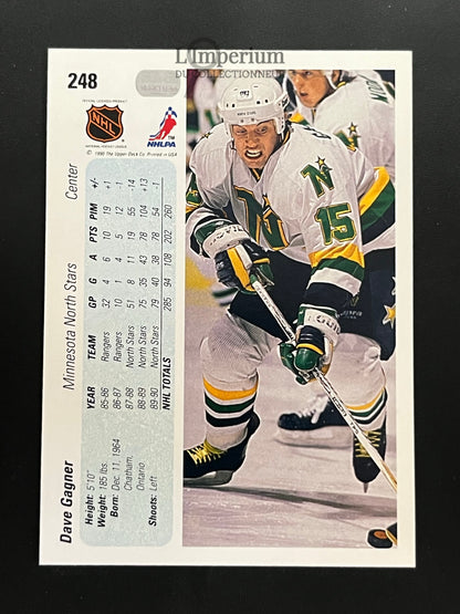 248. Dave Gagner Upper Deck 1990-91 Hockey Card