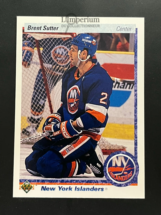 249. Brent Sutter Upper Deck 1990-91 Hockey Card
