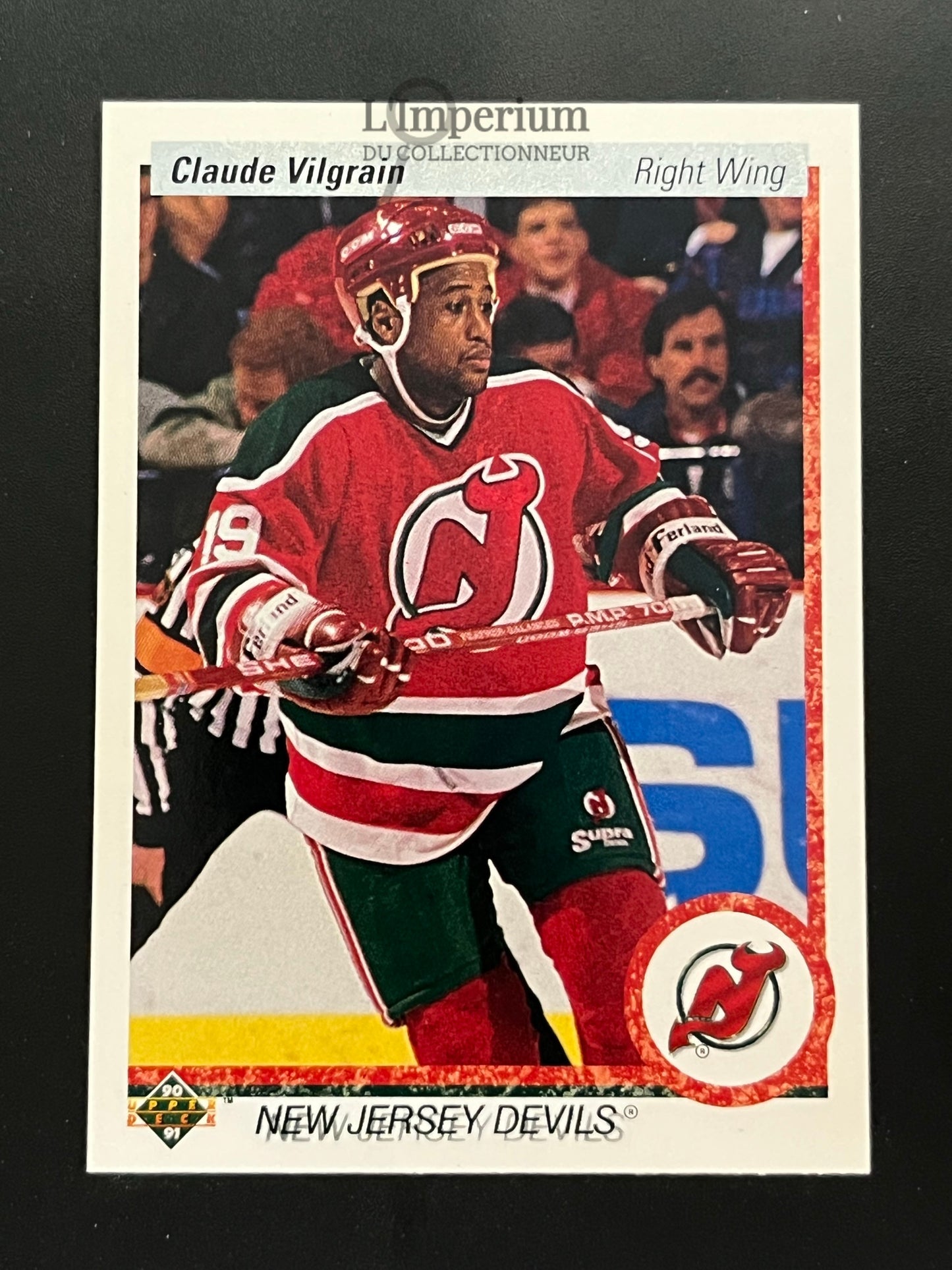 250. Claude Vilgrain RC Upper Deck 1990-91 Hockey Card