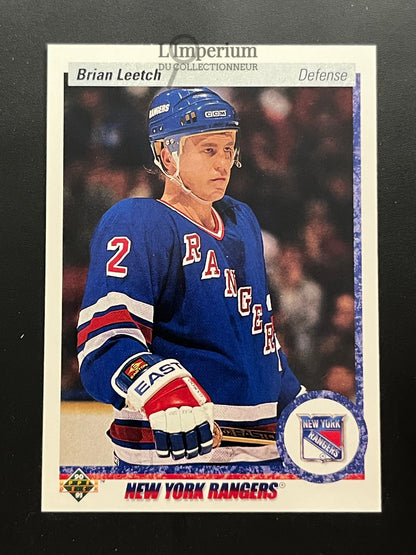 253. Brian Leetch Upper Deck 1990-91 Hockey Card