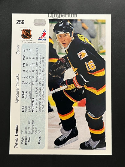 256. Trevor Linden Deck 1990-91 Hockey Card