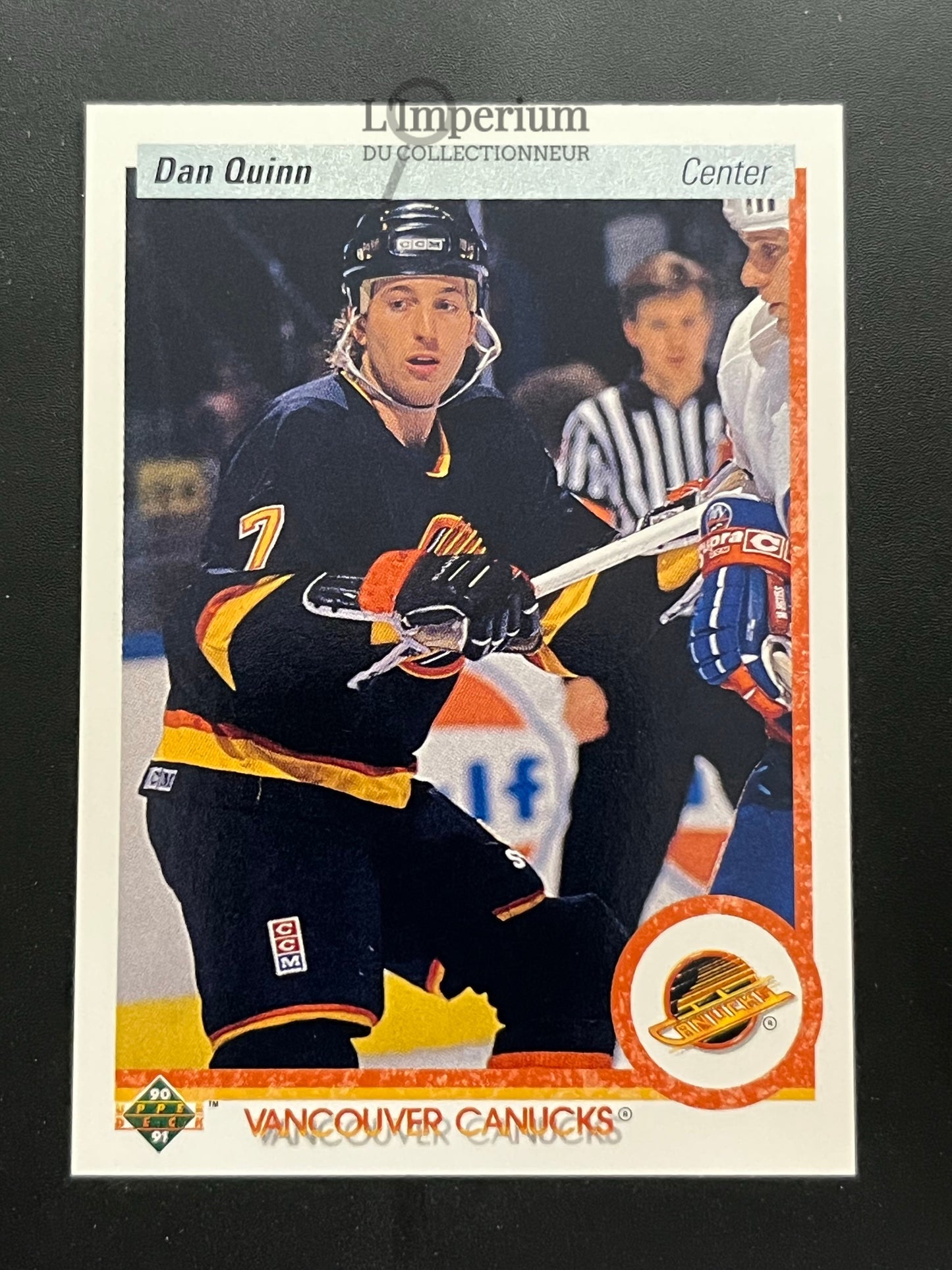 260. Dan Quinn Upper Deck 1990-91 Hockey Card