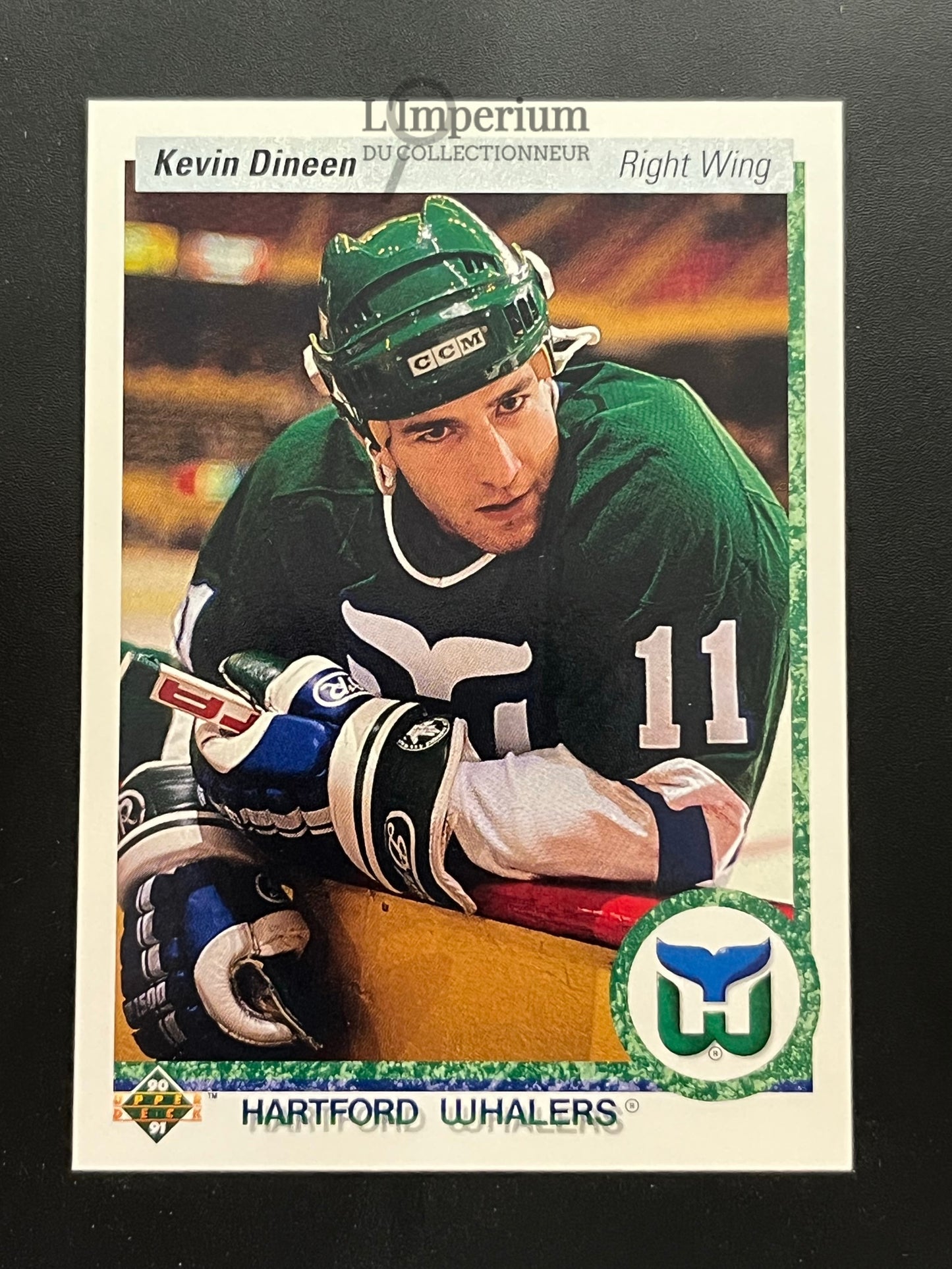 266. Kevin Dinnen Upper Deck 1990-91 Hockey Card