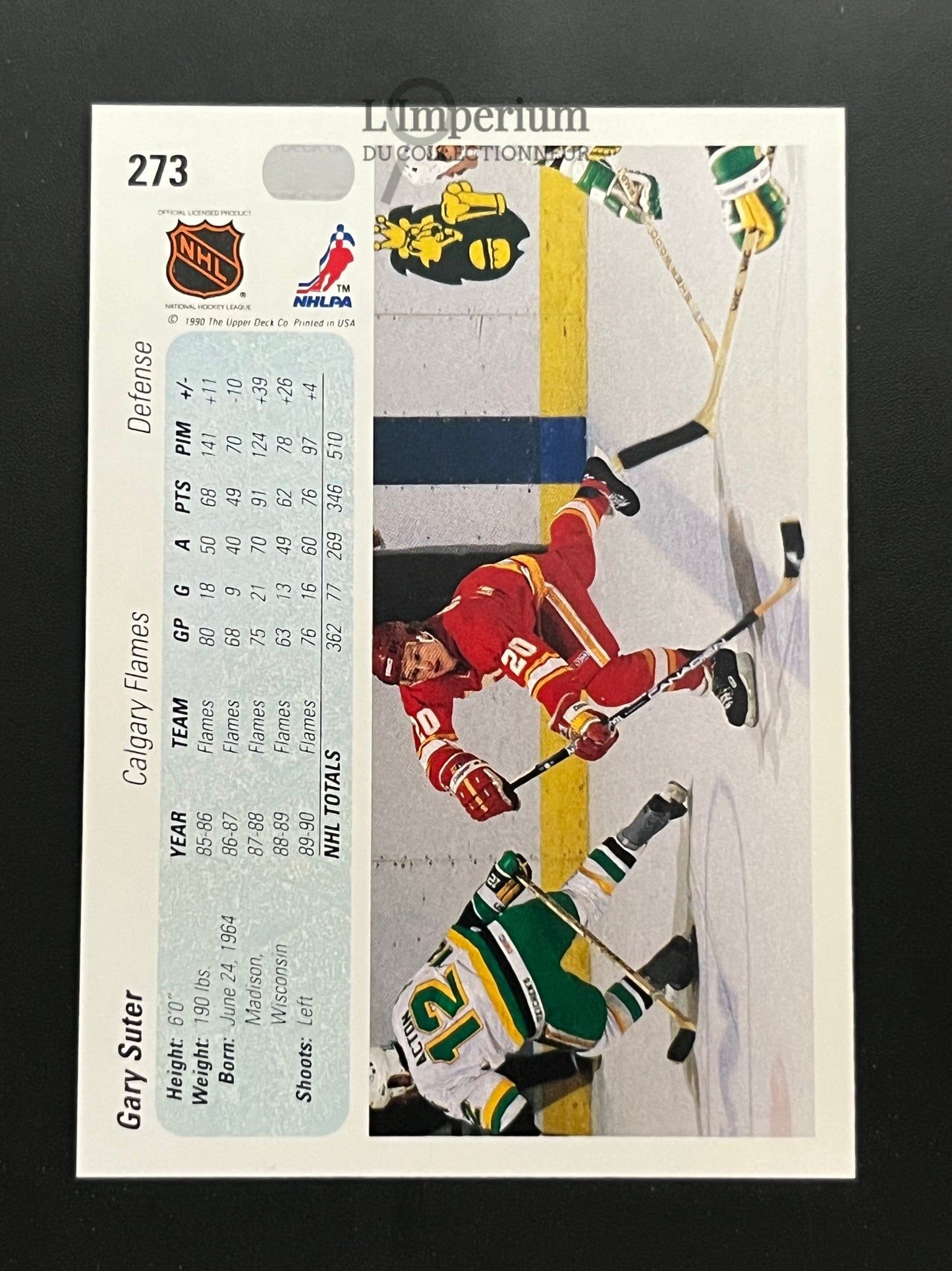 273. Gary Suter Upper Deck 1990-91 Hockey Card