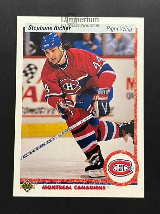 276. Stephane Richer Upper Deck 1990-91 Hockey Card