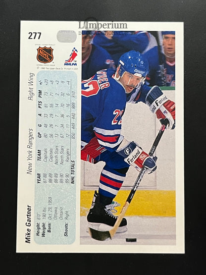 277. Mike Gartner Upper Deck 1990-91 Hockey Card