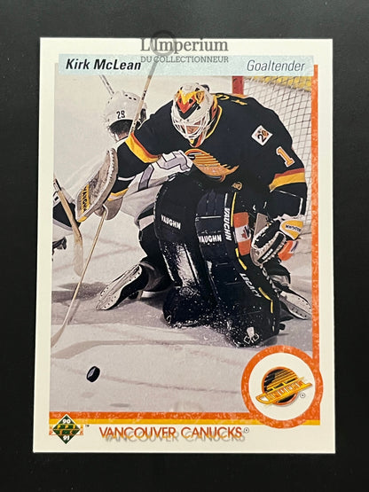 278. Kirk McLean Upper Deck 1990-91 Hockey Card