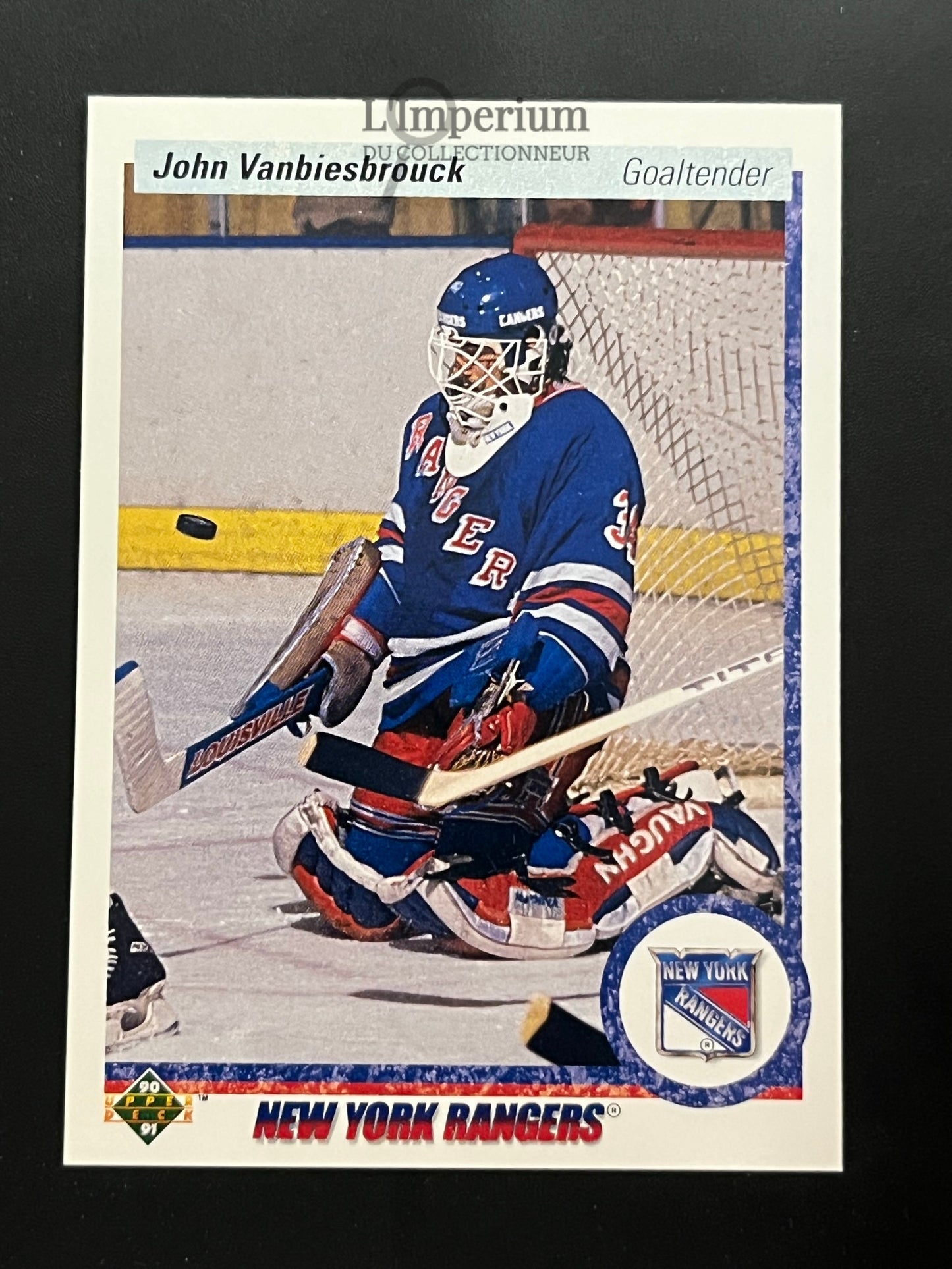 279. John Vanbiesbrouck Upper Deck 1990-91 Hockey Card