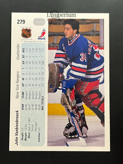 279. John Vanbiesbrouck Upper Deck 1990-91 Hockey Card