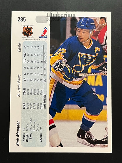 285. Rick Meagher Upper Deck 1990-91 Hockey Card