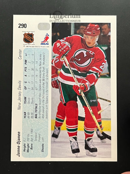 290. Janne Ojanen RC Upper Deck 1990-91 Hockey Card
