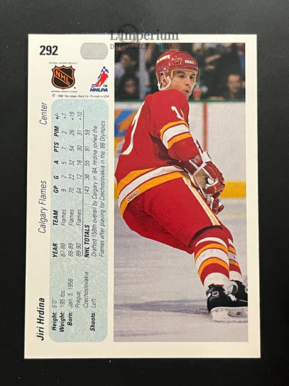 292. Jiri Hrdina RC Upper Deck 1990-91 Hockey Card