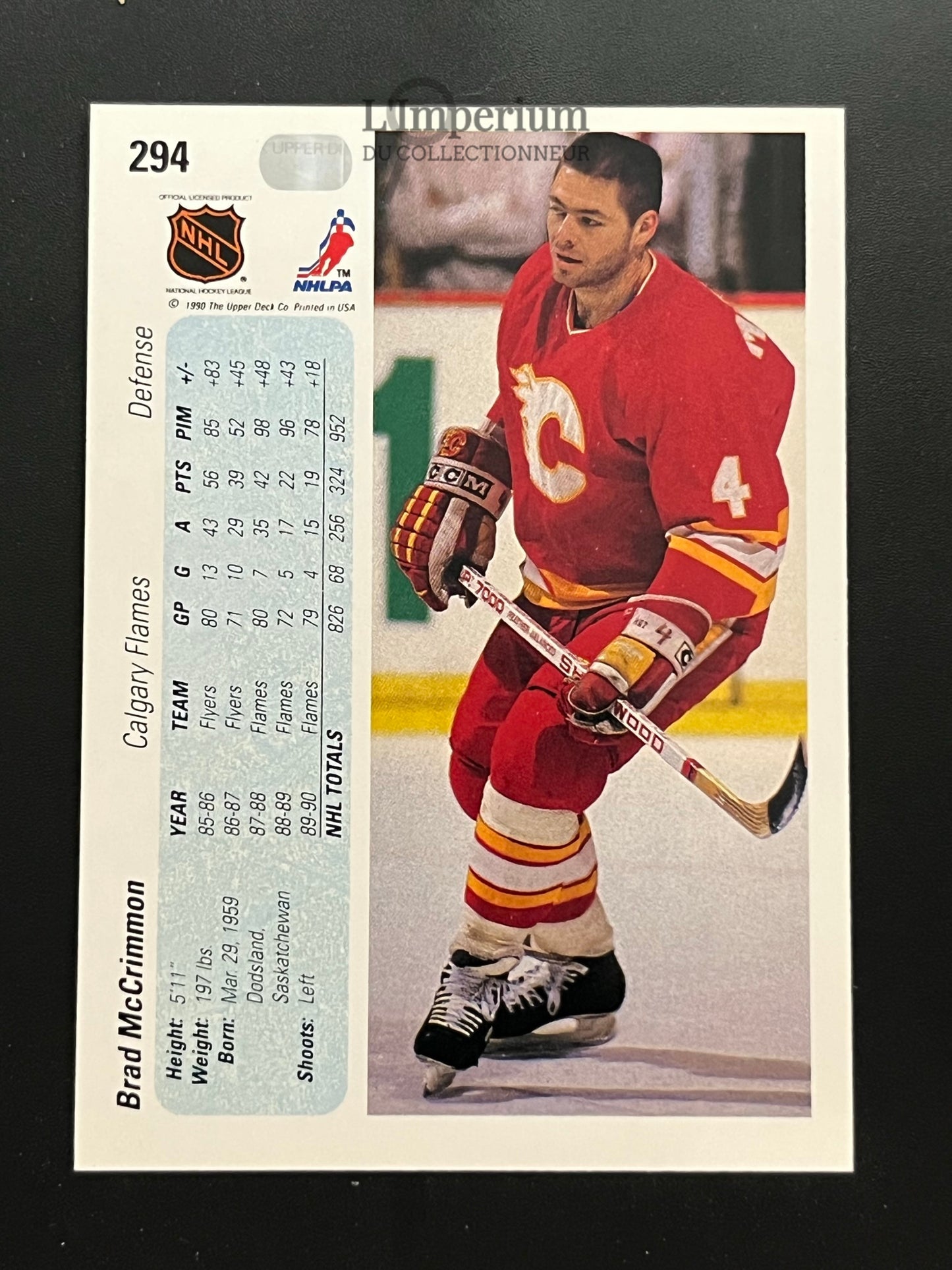 294. Brad McCrimmon Upper Deck 1990-91 Hockey Card