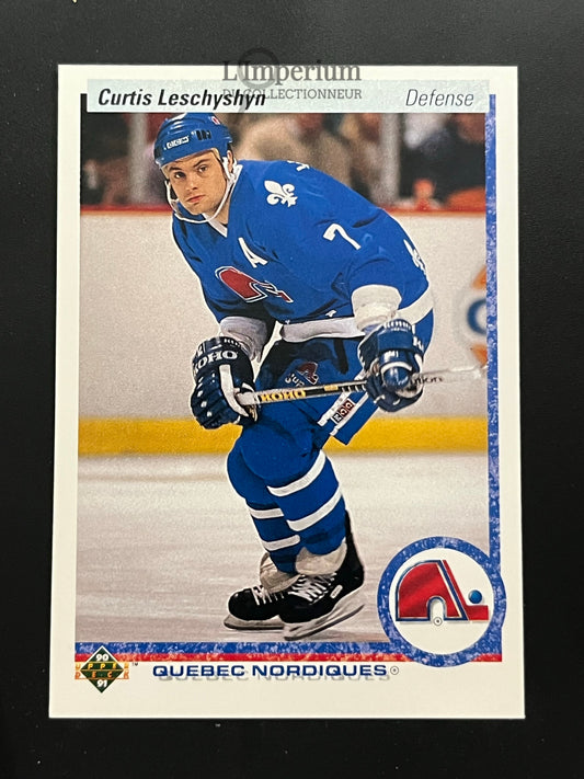 295. Curtis Leschyshyn RC Upper Deck 1990-91 Hockey Card