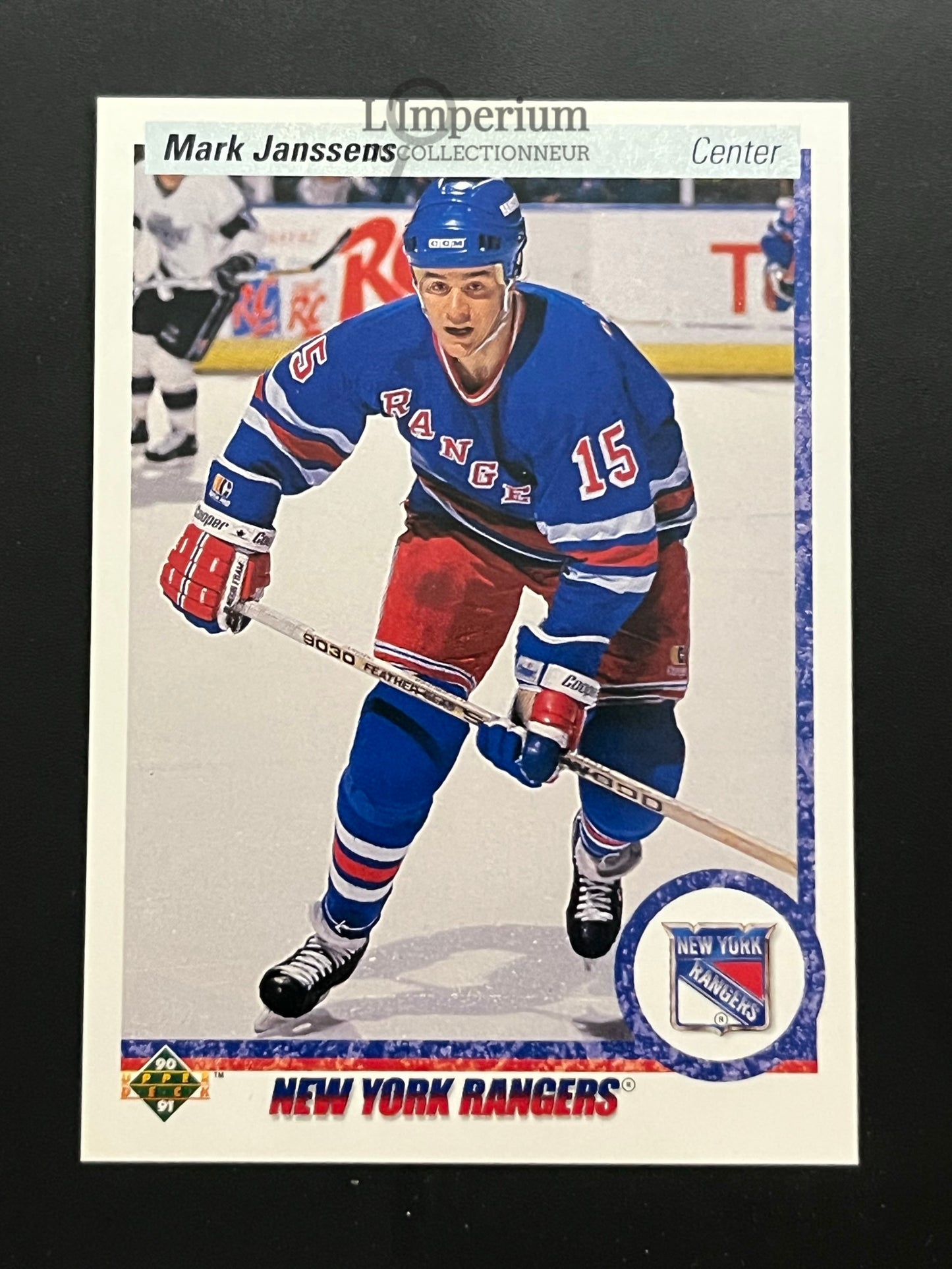 298. Mark Janssens RC Upper Deck 1990-91 Hockey Card