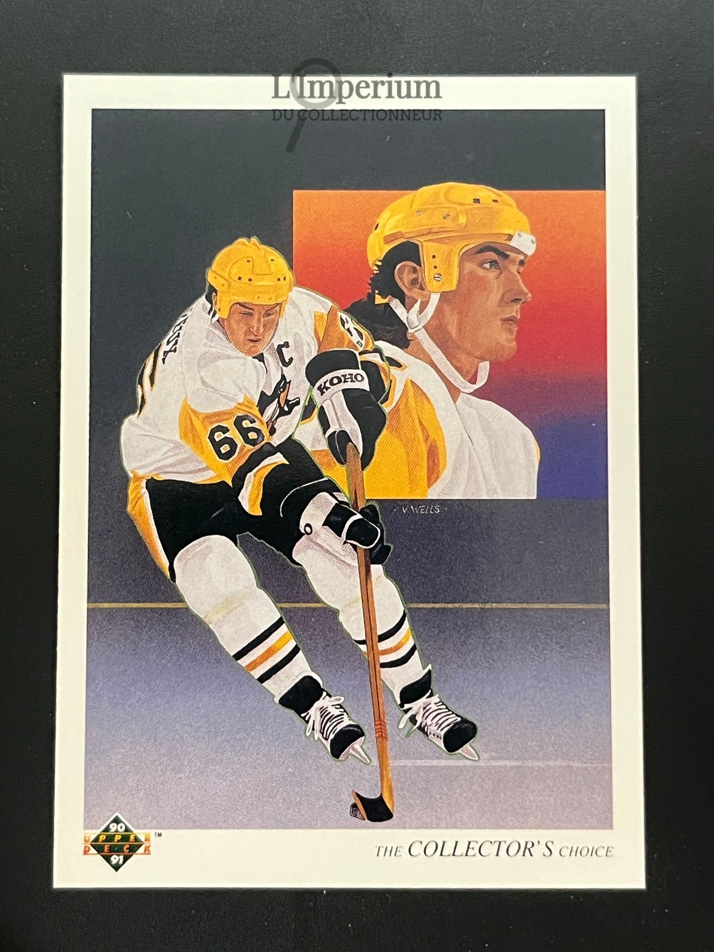305. Mario Lemieux TC Upper Deck 1990-91 Hockey Card