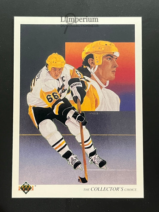 305. Mario Lemieux TC Upper Deck 1990-91 Hockey Card