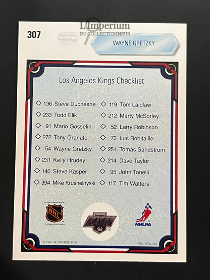 307. Wayne Gretzky TC Upper Deck 1990-91 Hockey Card