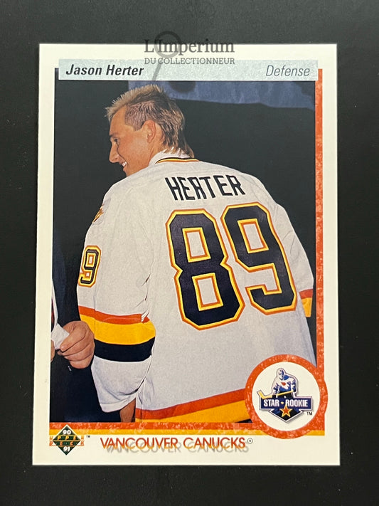 325. Jason Herter RC Upper Deck 1990-91 Hockey Card