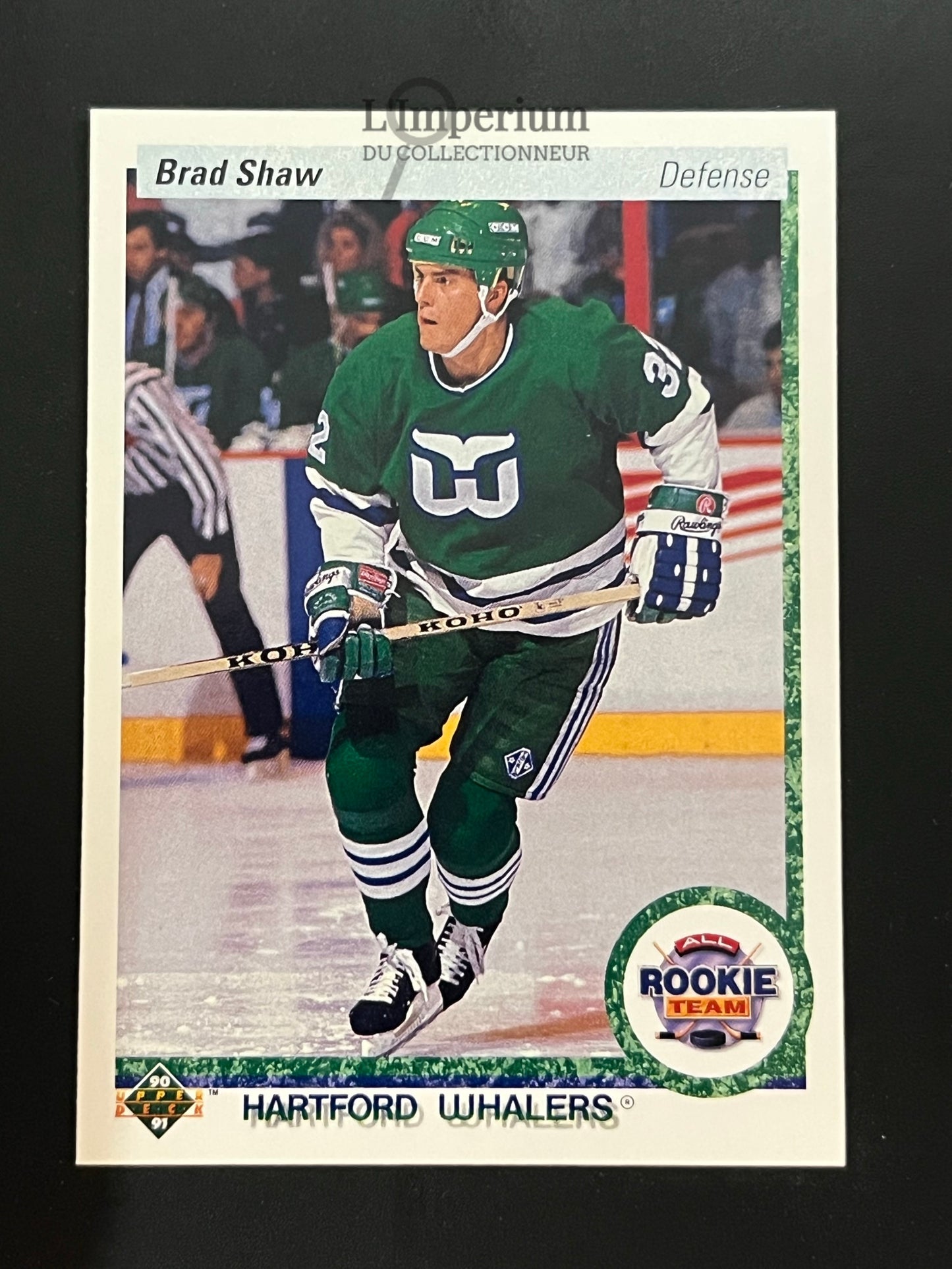 327. Brad Shaw ART Upper Deck 1990-91 Hockey Card