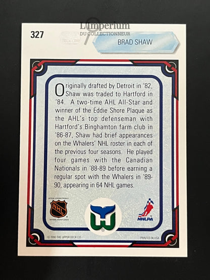 327. Brad Shaw ART Upper Deck 1990-91 Hockey Card