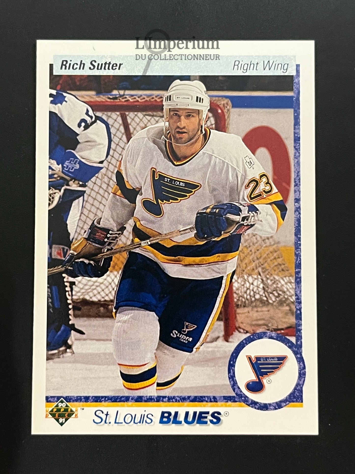 328. Rich Sutter Upper Deck 1990-91 Hockey Card