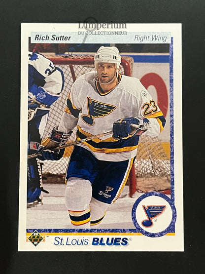328. Rich Sutter Upper Deck 1990-91 Hockey Card