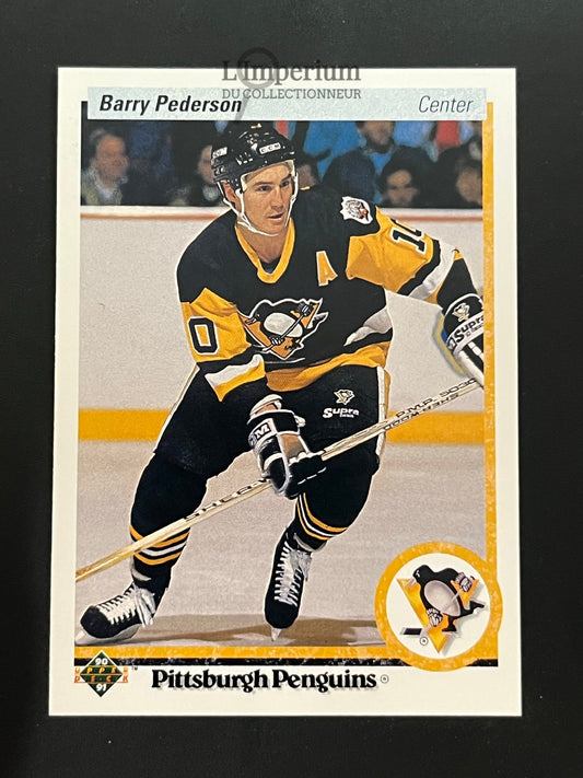 329. Barry Pederson Upper Deck 1990-91 Hockey Card