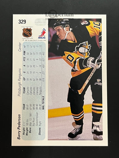 329. Barry Pederson Upper Deck 1990-91 Hockey Card