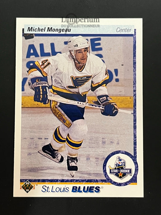 345. Michel Mongeau RC Upper Deck 1990-91 Hockey Card