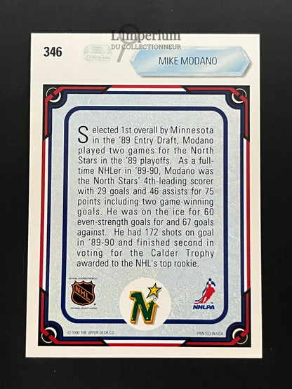 346. Mike Modano ART Upper Deck 1990-91 Hockey Card