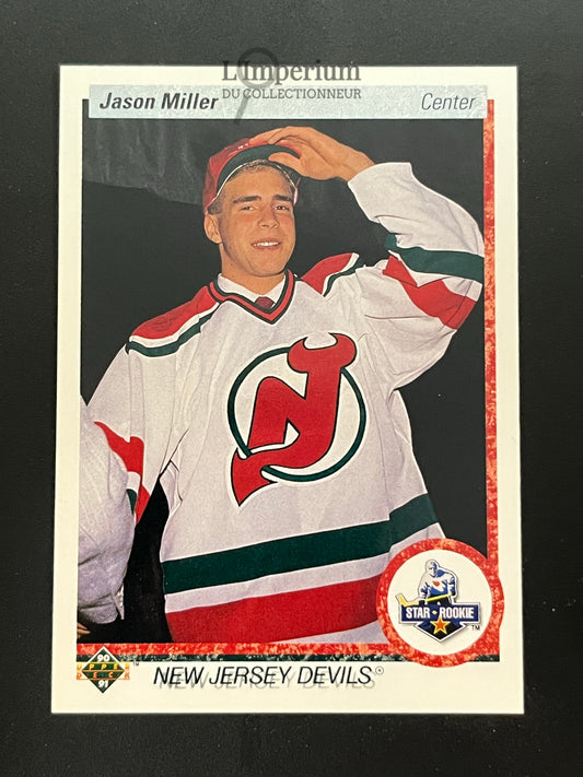 335. Jason Miller RC Upper Deck 1990-91 Hockey Card