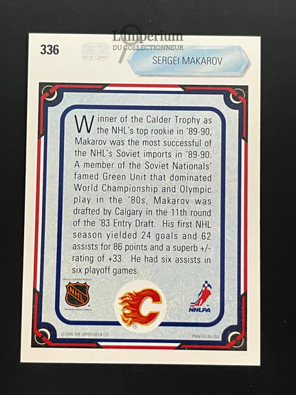 336. Sergei Makarov ART Upper Deck 1990-91 Hockey Card