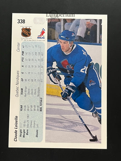 338. Claude Loiselle RC Upper Deck 1990-91 Hockey Card