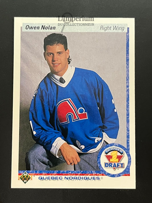 352. Owen Nolan RC Upper Deck 1990-91 Hockey Card