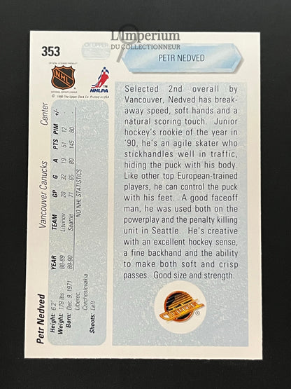 353. Peter Nedved RC Upper Deck 1990-91 Hockey Card