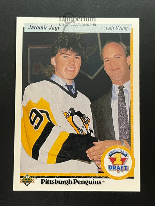 356. Jaromir Jagr RC Upper Deck 1990-91 Hockey Card