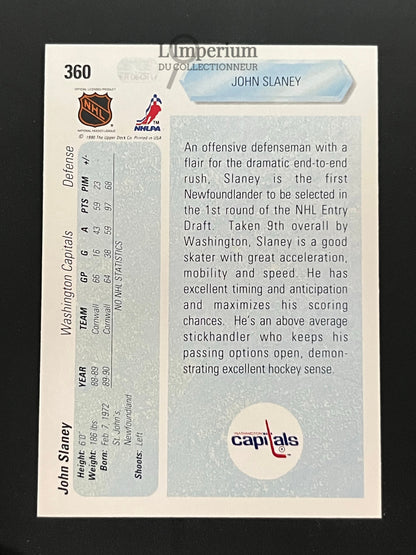 360. John Slaney RC Upper Deck 1990-91 Hockey Card