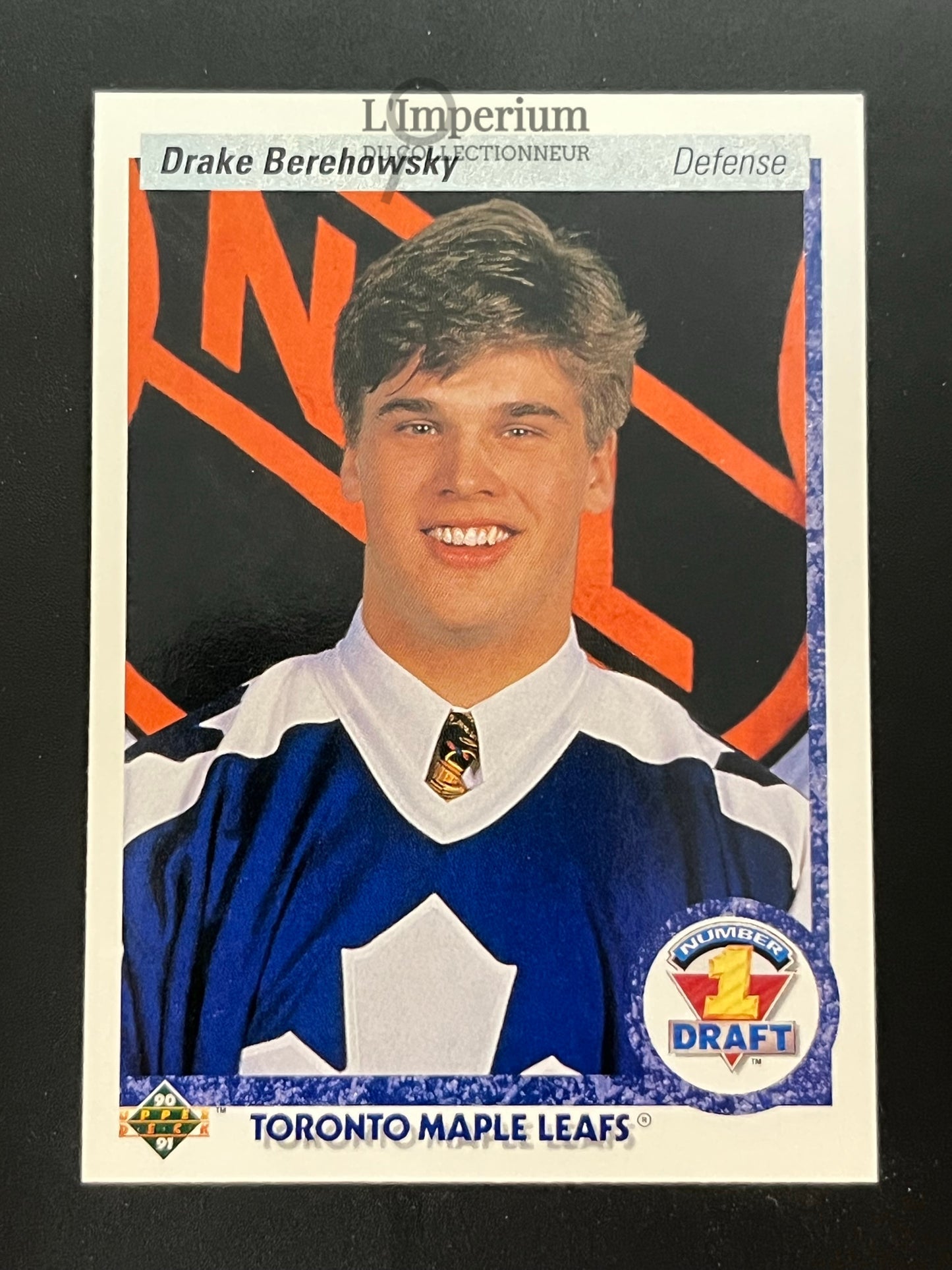 361. Drake Berehowski RC Upper Deck 1990-91 Hockey Card