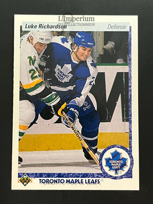 362. Luke Richardson Upper Deck 1990-91 Hockey Card