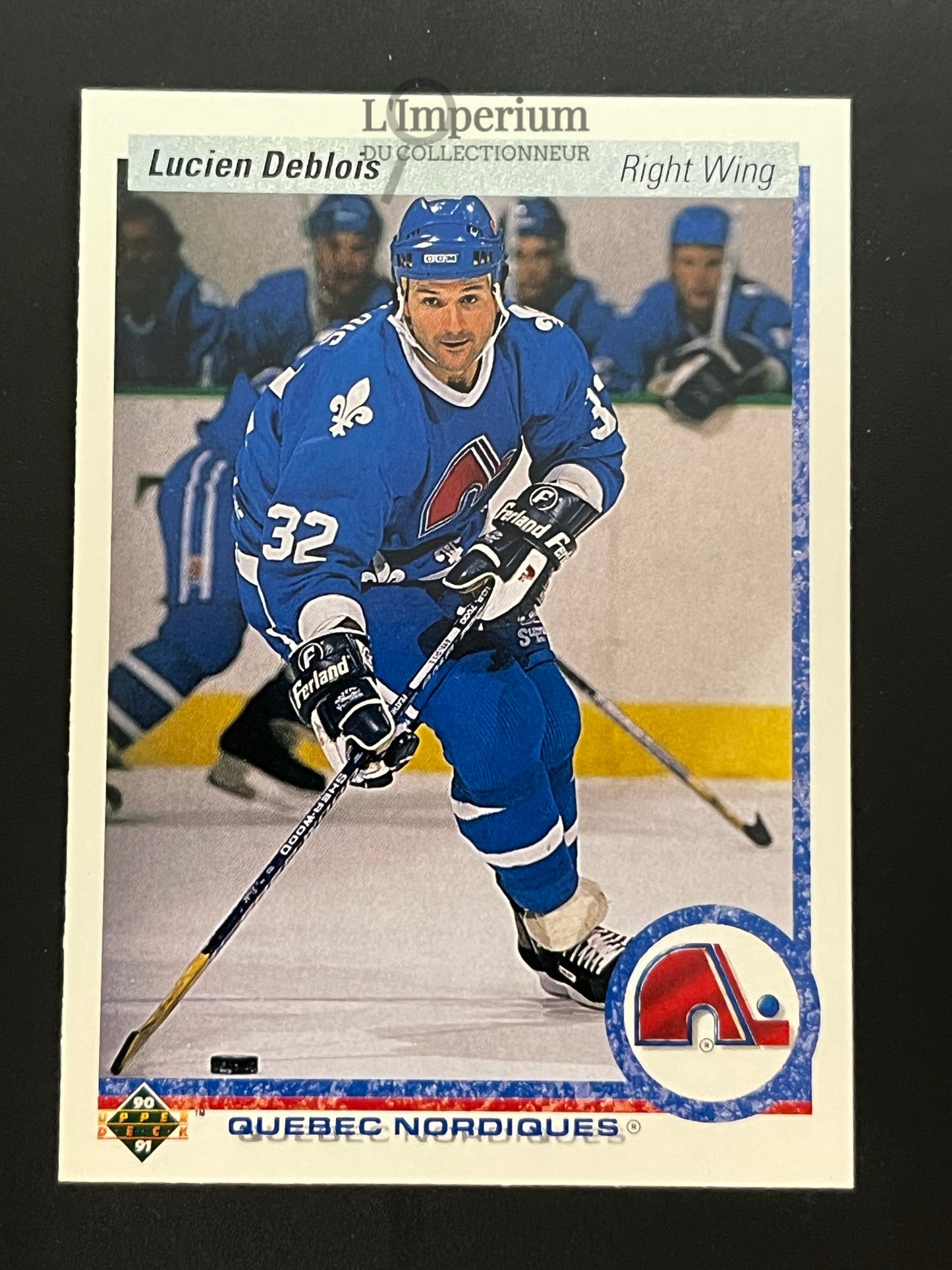 363. Lucien DeBlois Upper Deck 1990-91 Hockey Card