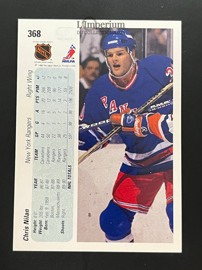 368. Chris Nilan Upper Deck 1990-91 Hockey Card