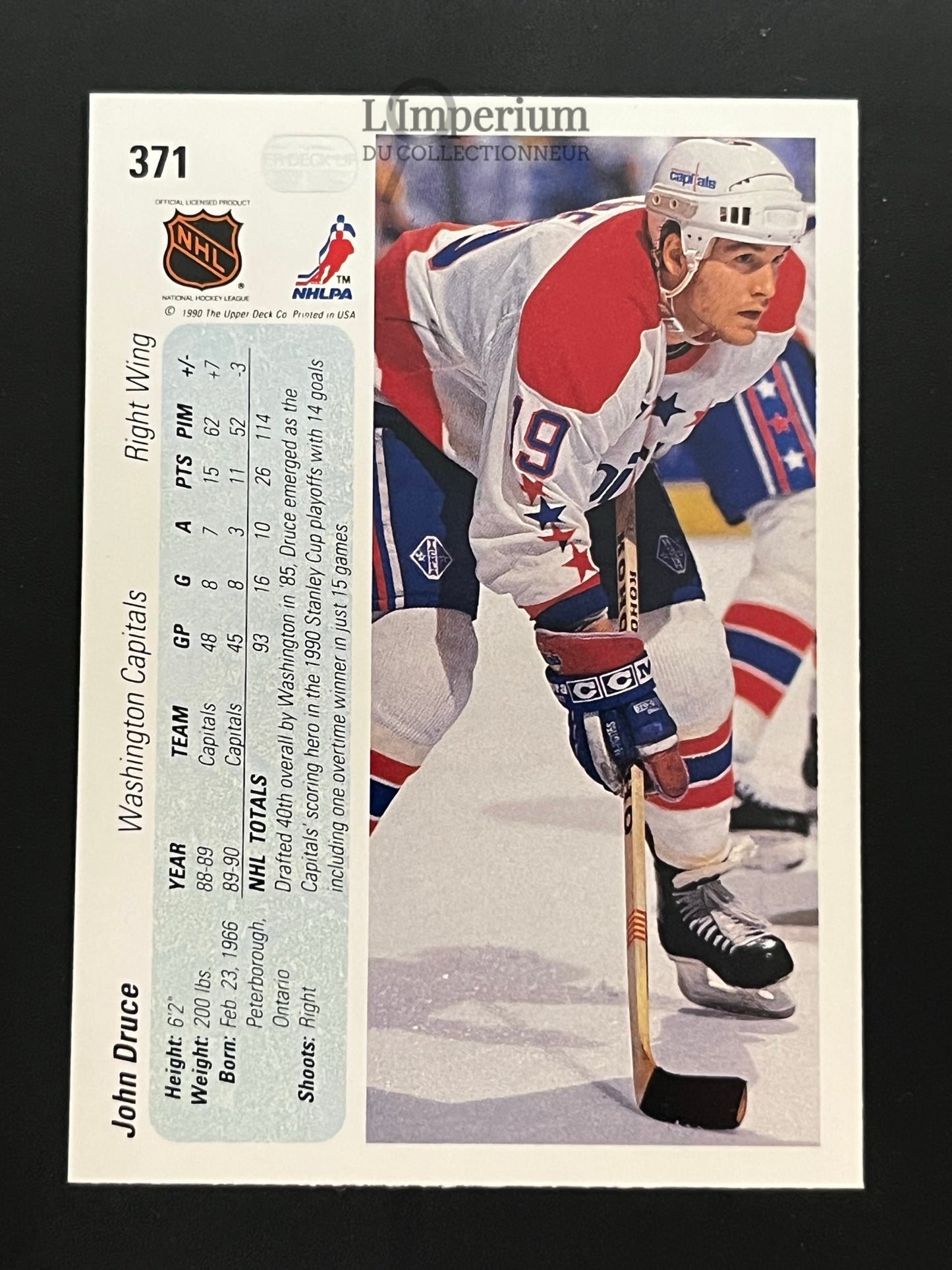 371. John Druce RC Upper Deck 1990-91 Hockey Card